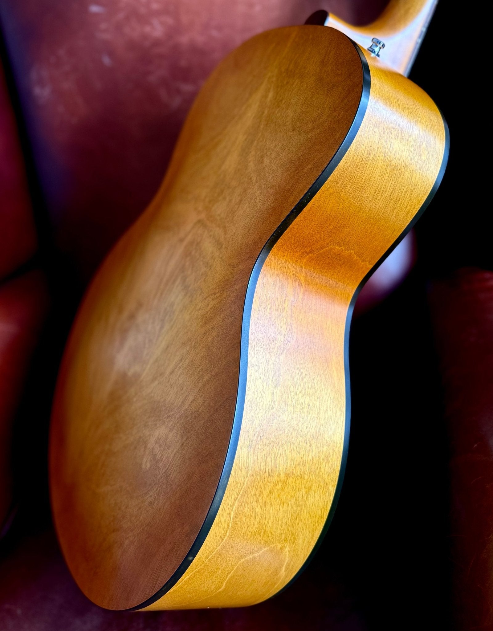 Godin 5th Avenue Jumbo P - Rail Semi - Acoustic Guitar ~ Harvest Gold - Richards Guitars Of Stratford Upon Avon