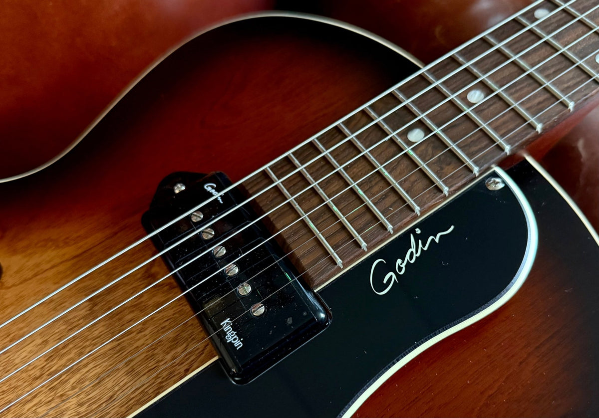 GODIN 5th Avenue Kingpin P90 Vintage Burst - Richards Guitars Of Stratford Upon Avon