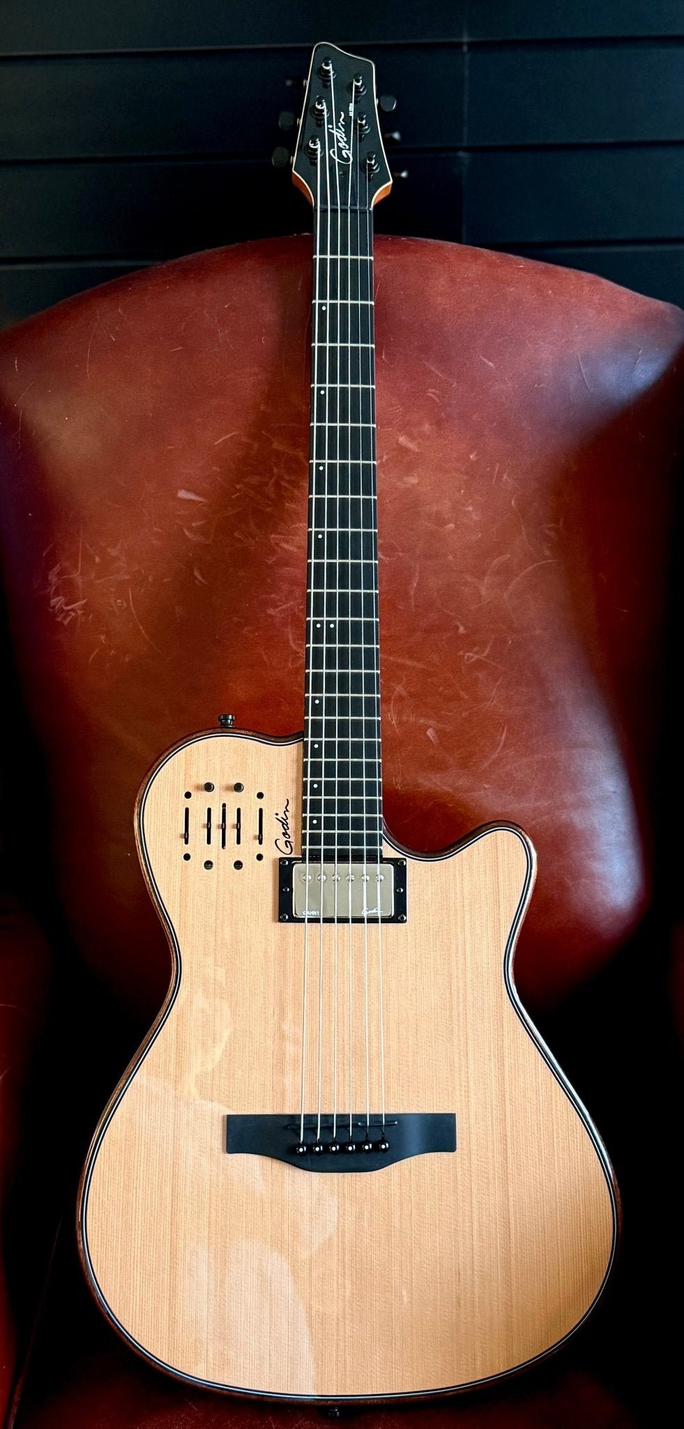 Godin A6 Ultra Deluxe Electic / Electro Acoustic Hybrid Guitar - Richards Guitars Of Stratford Upon Avon