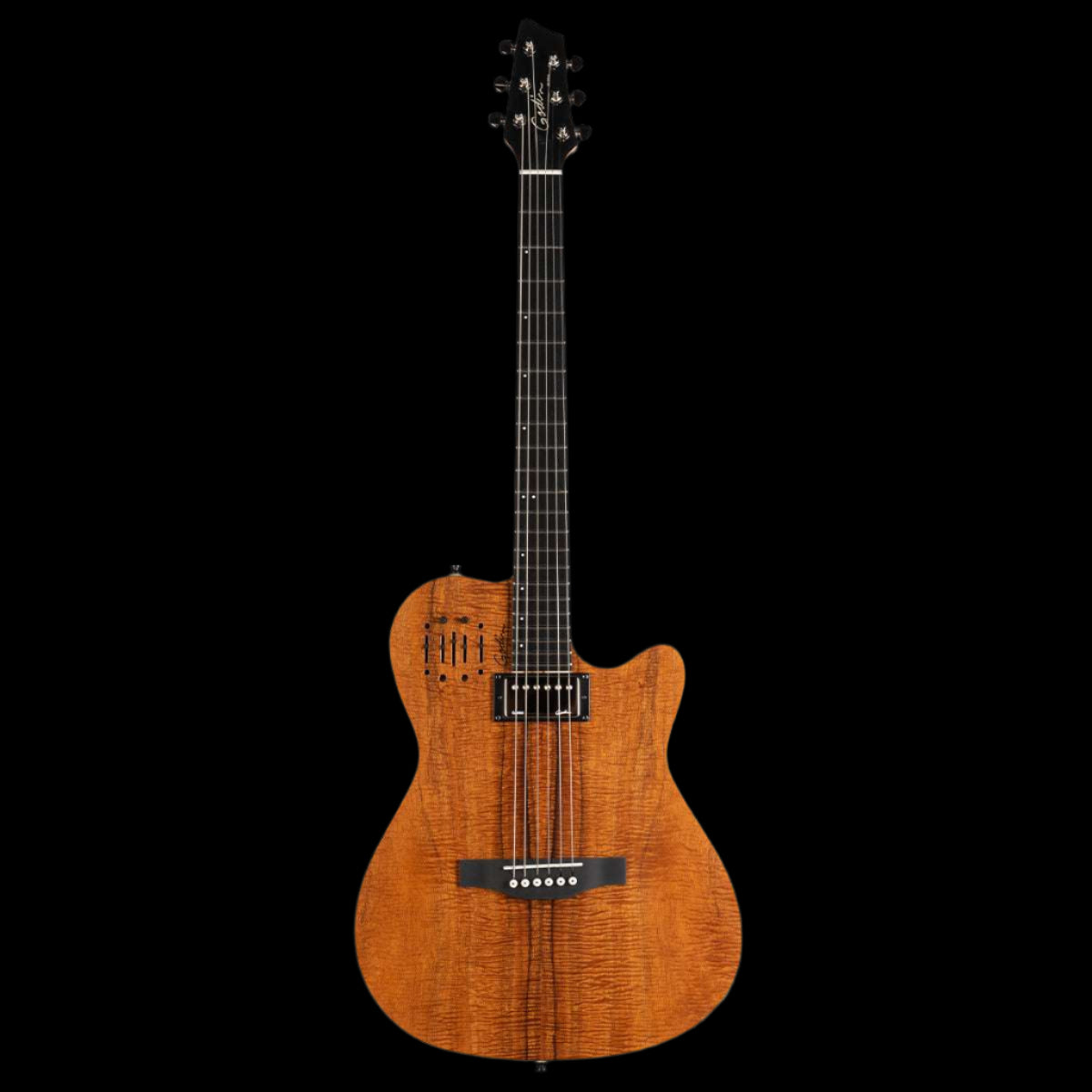 Godin A6 Ultra Electric Guitar ~ Extreme Koa HG - Richards Guitars Of Stratford Upon Avon