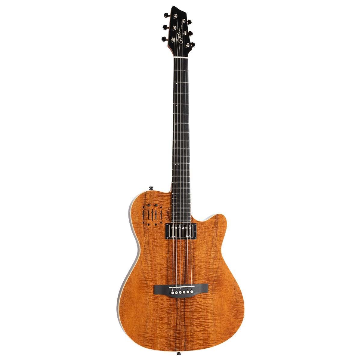 Godin A6 Ultra Electric Guitar ~ Extreme Koa HG - Richards Guitars Of Stratford Upon Avon