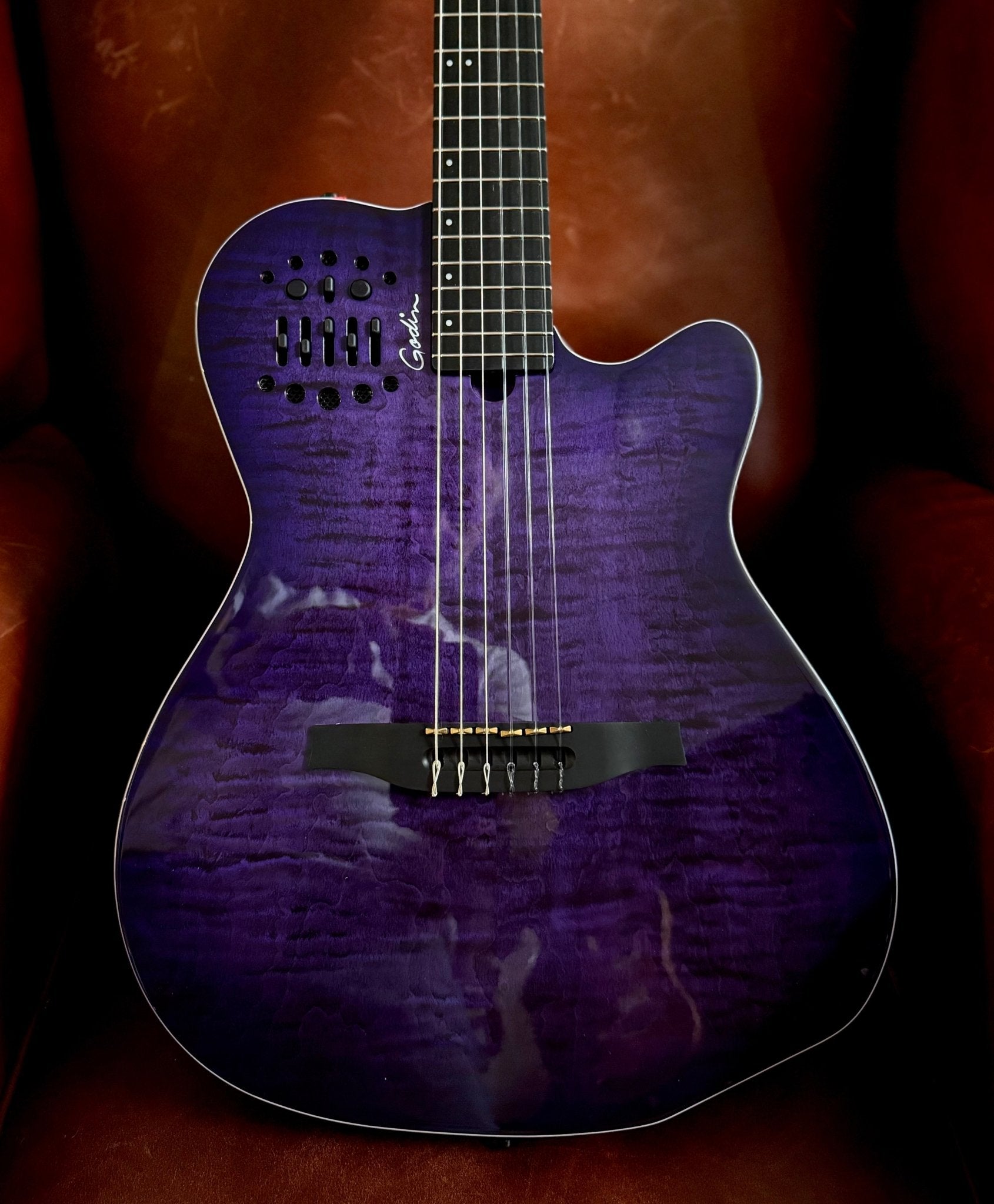 Godin ACS Nylon Steve Stevens Signature 25th Anniversary (Arriving June 2026) - Richards Guitars Of Stratford Upon Avon