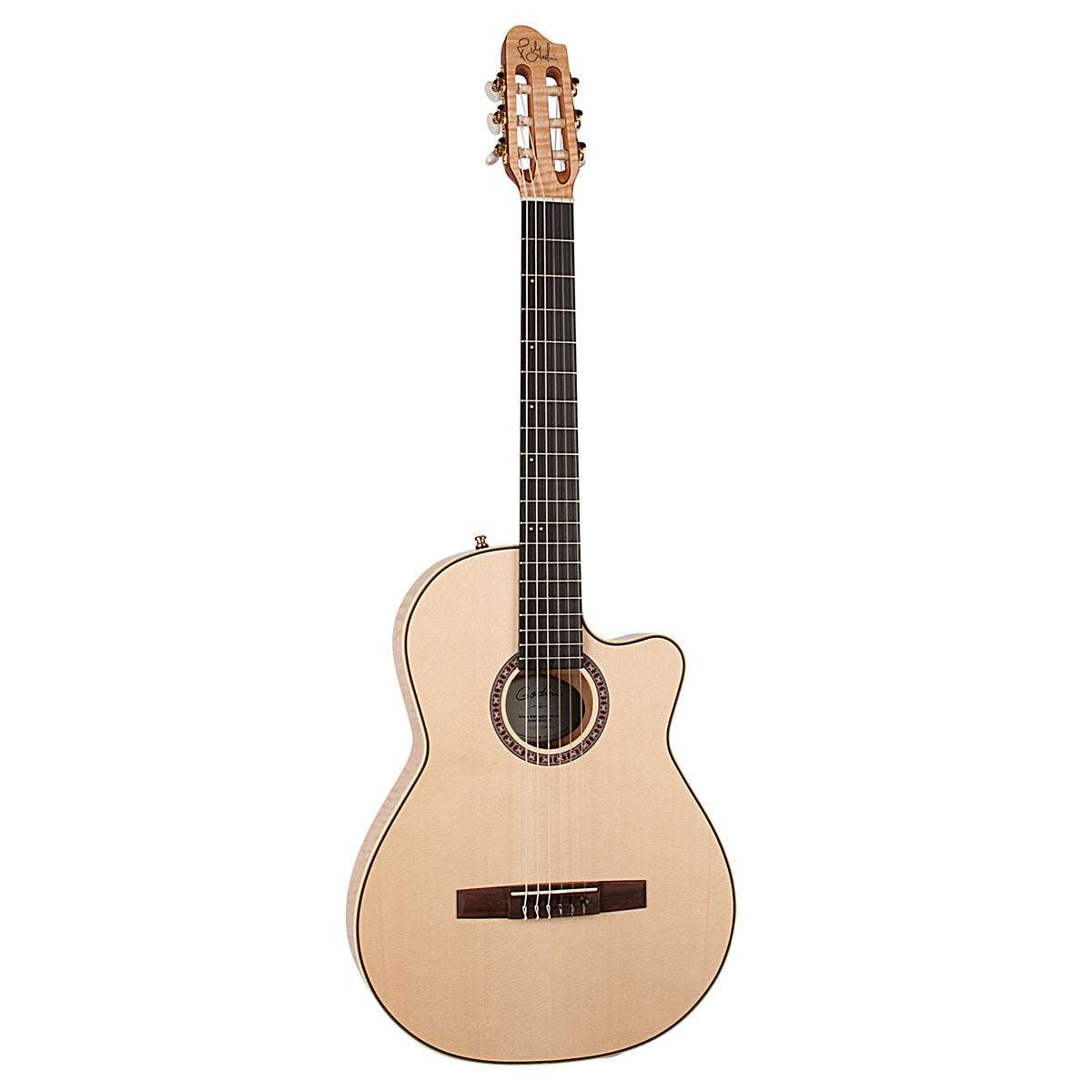 Godin Arena Flame Maple Cutaway Clasica II Nylon String Electro Guitar - Richards Guitars Of Stratford Upon Avon