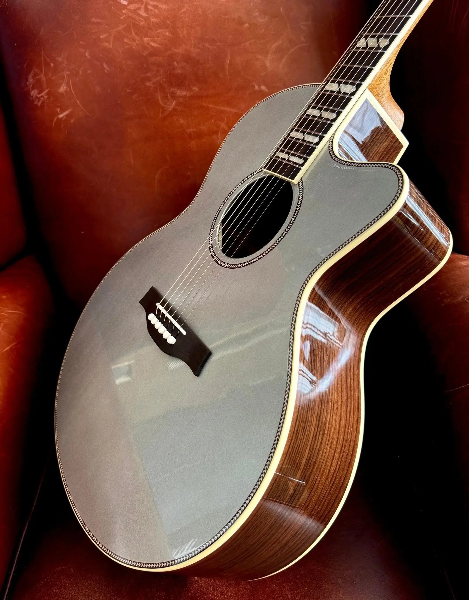 Buy Godin Connaisseur MJ RW Satina Silver Electro Acoustic Guitar 
