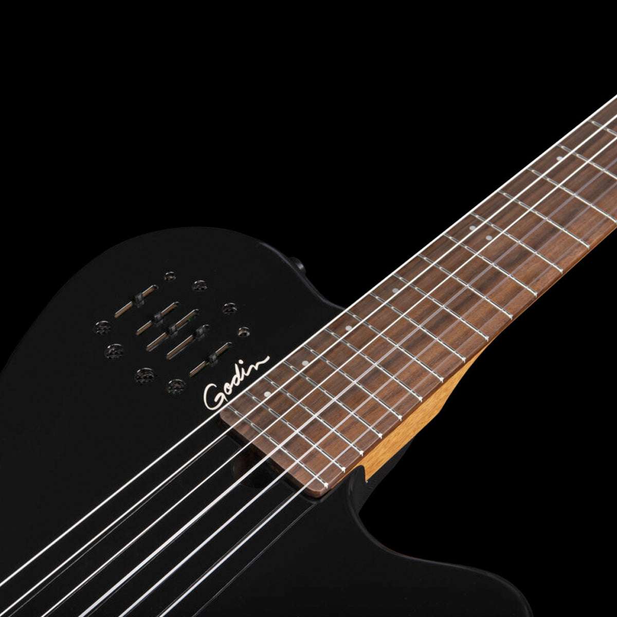 Godin Multiac Mundial Electric Guitar ~ Onyx Black - Richards Guitars Of Stratford Upon Avon
