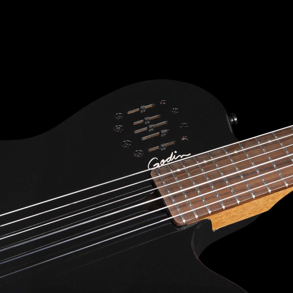 Godin Multiac Mundial Electric Guitar ~ Onyx Black - Richards Guitars Of Stratford Upon Avon