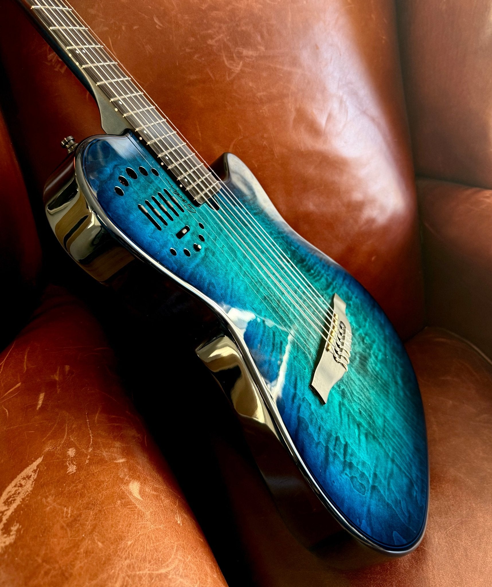 Godin Multiac Nylon Oceanburst LTD - Richards Guitars Of Stratford Upon Avon