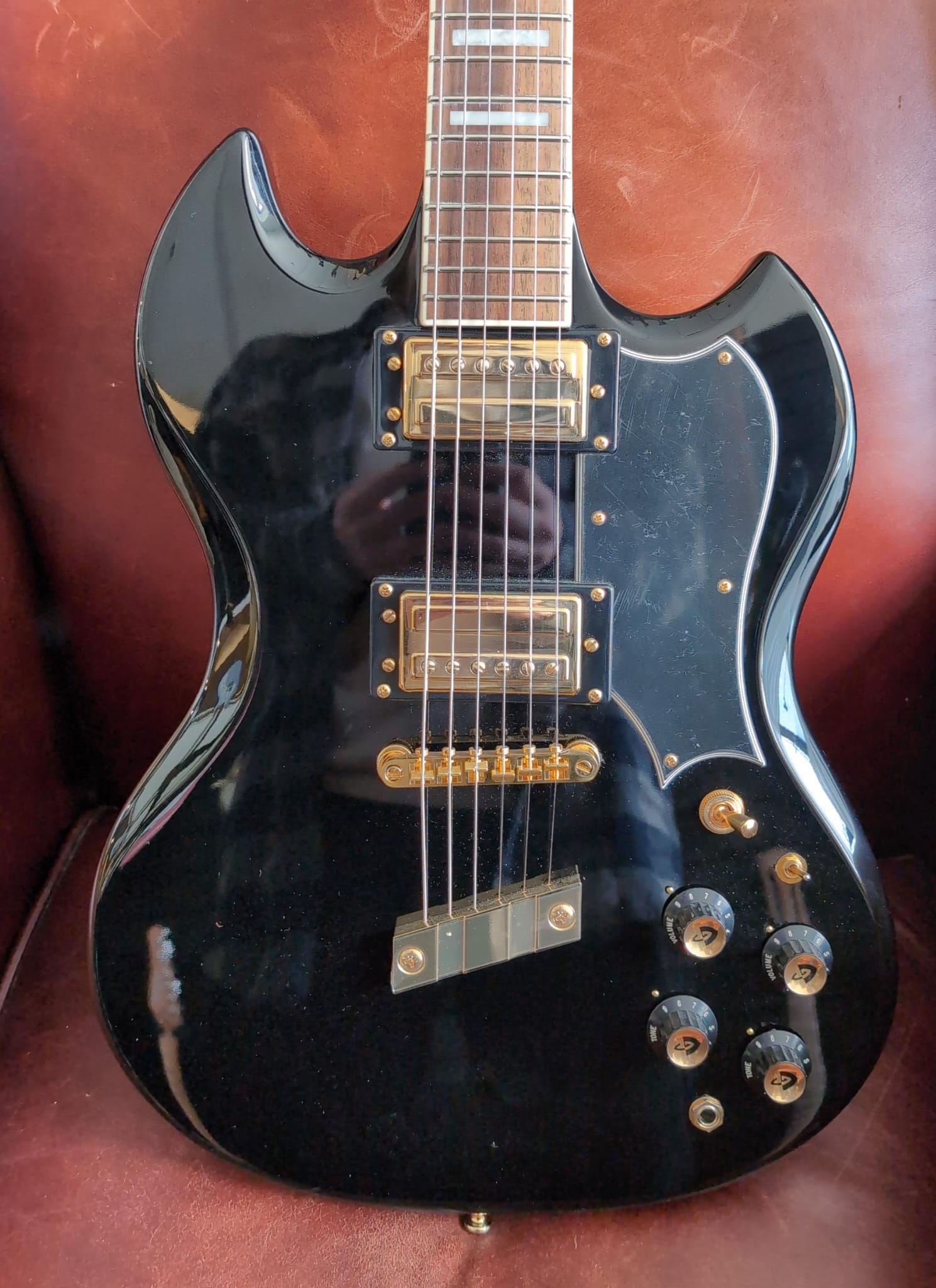 Guild Kim Thayil Signature POLARA - Black - (B - stock/Transit Damage) - Richards Guitars Of Stratford Upon Avon
