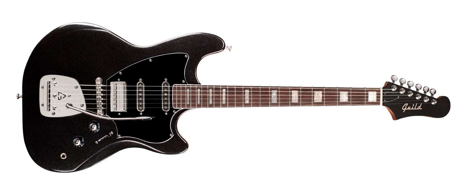 Guild SURFLINER DELUXE Black Metallic - NEW 2023 - Richards Guitars Of Stratford Upon Avon