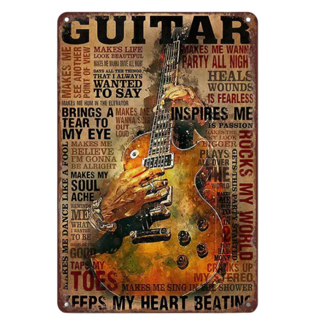 Guitar Wall Art " Inspiration" - Richards Guitars Of Stratford Upon Avon
