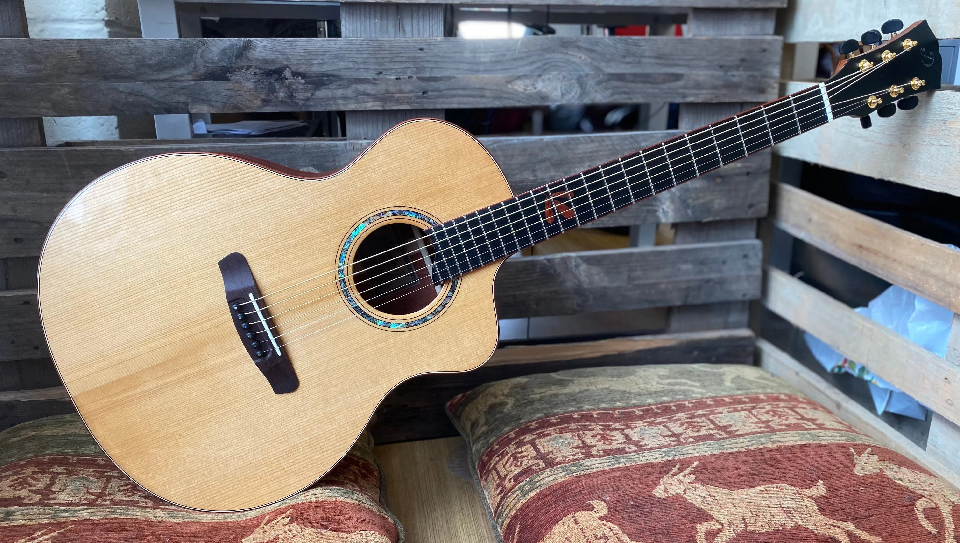 Dowina PADAUK GAC Deluxe (Torrified Swiss Moon Spruce), Acoustic Guitar for sale at Richards Guitars.