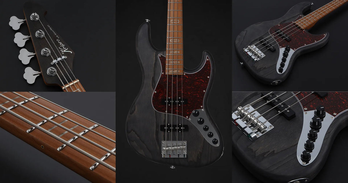 Keipro KJB-Deluxe Pro Ash-M-Act Bass Guitar - Richards Guitars Of Stratford Upon Avon