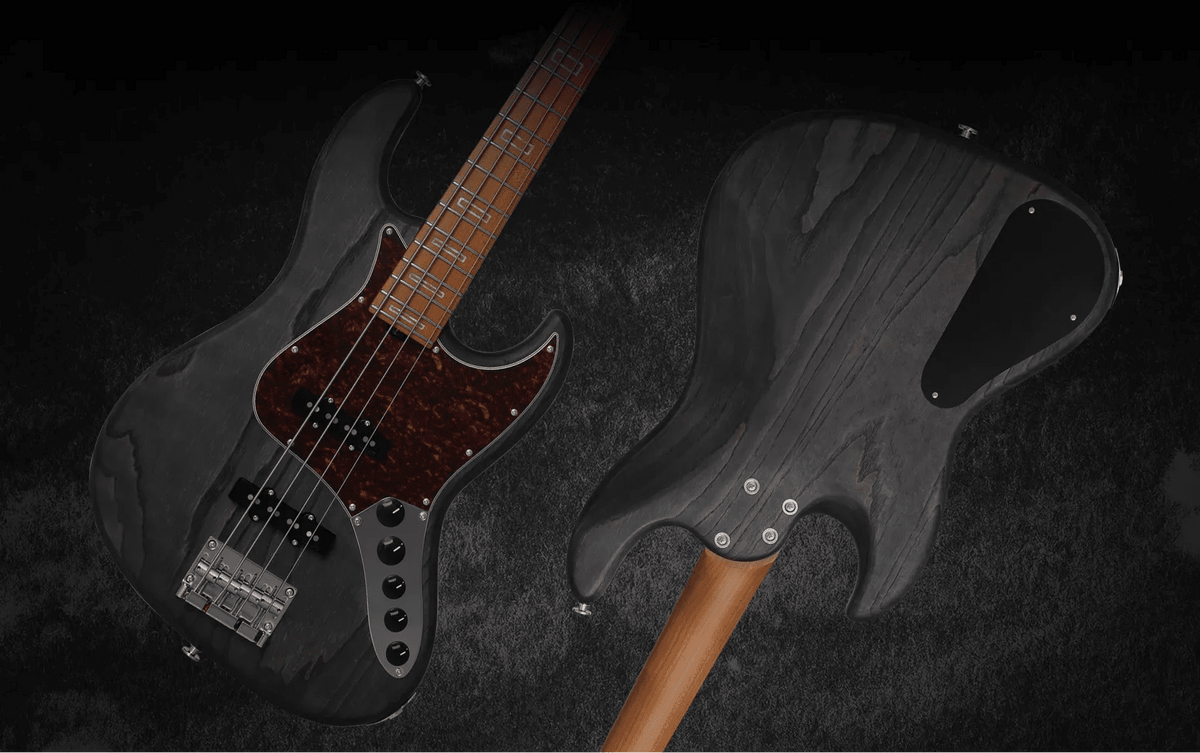Keipro KJB-Deluxe Pro Ash-M-Act Bass Guitar - Richards Guitars Of Stratford Upon Avon