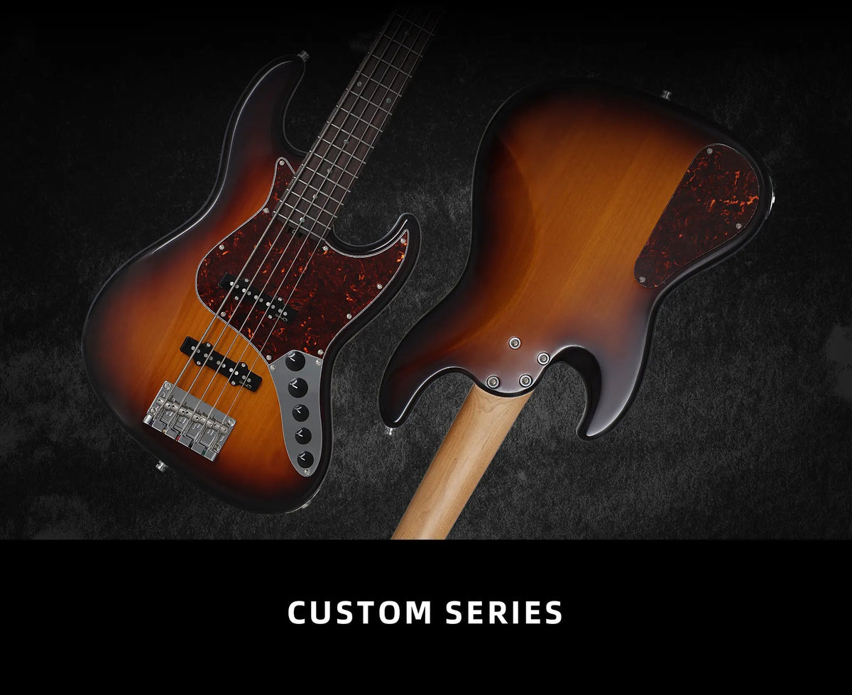 Keipro KJB5-Custom-R Act SB Bass Guitar - Richards Guitars Of Stratford Upon Avon