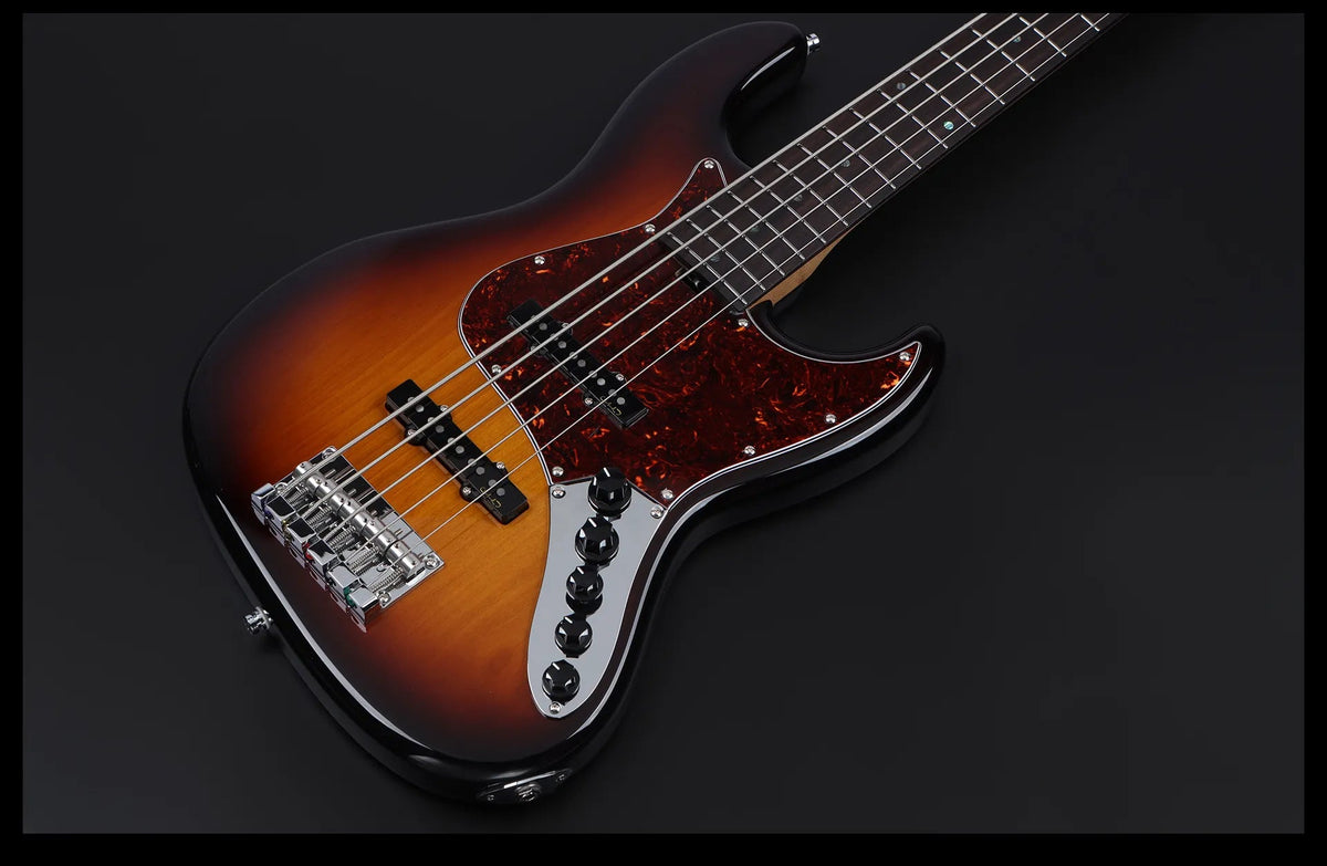 Keipro KJB5-Custom-R Act SB Bass Guitar - Richards Guitars Of Stratford Upon Avon