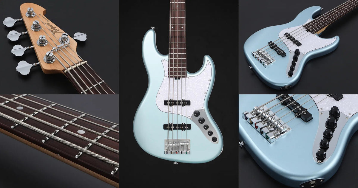 Keipro KJB5-Standard-R Act MIB Bass Guitar - Richards Guitars Of Stratford Upon Avon