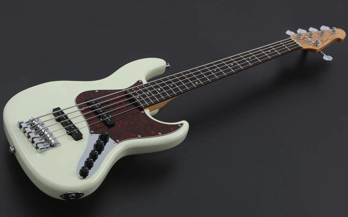 Keipro KJB5-Standard-R Act OW Bass Guitar - Richards Guitars Of Stratford Upon Avon