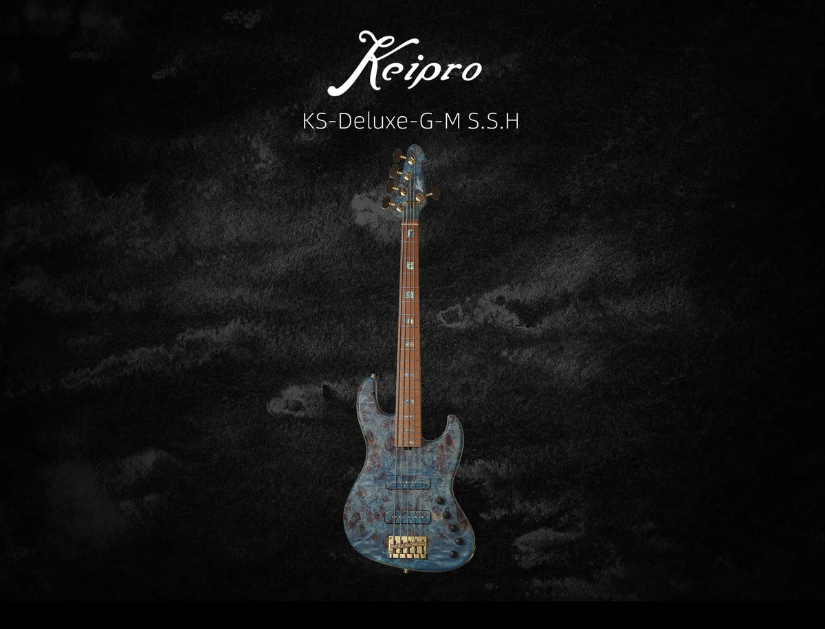 Keipro KJBM5-Custom Premium-B Bass Guitar - Richards Guitars Of Stratford Upon Avon