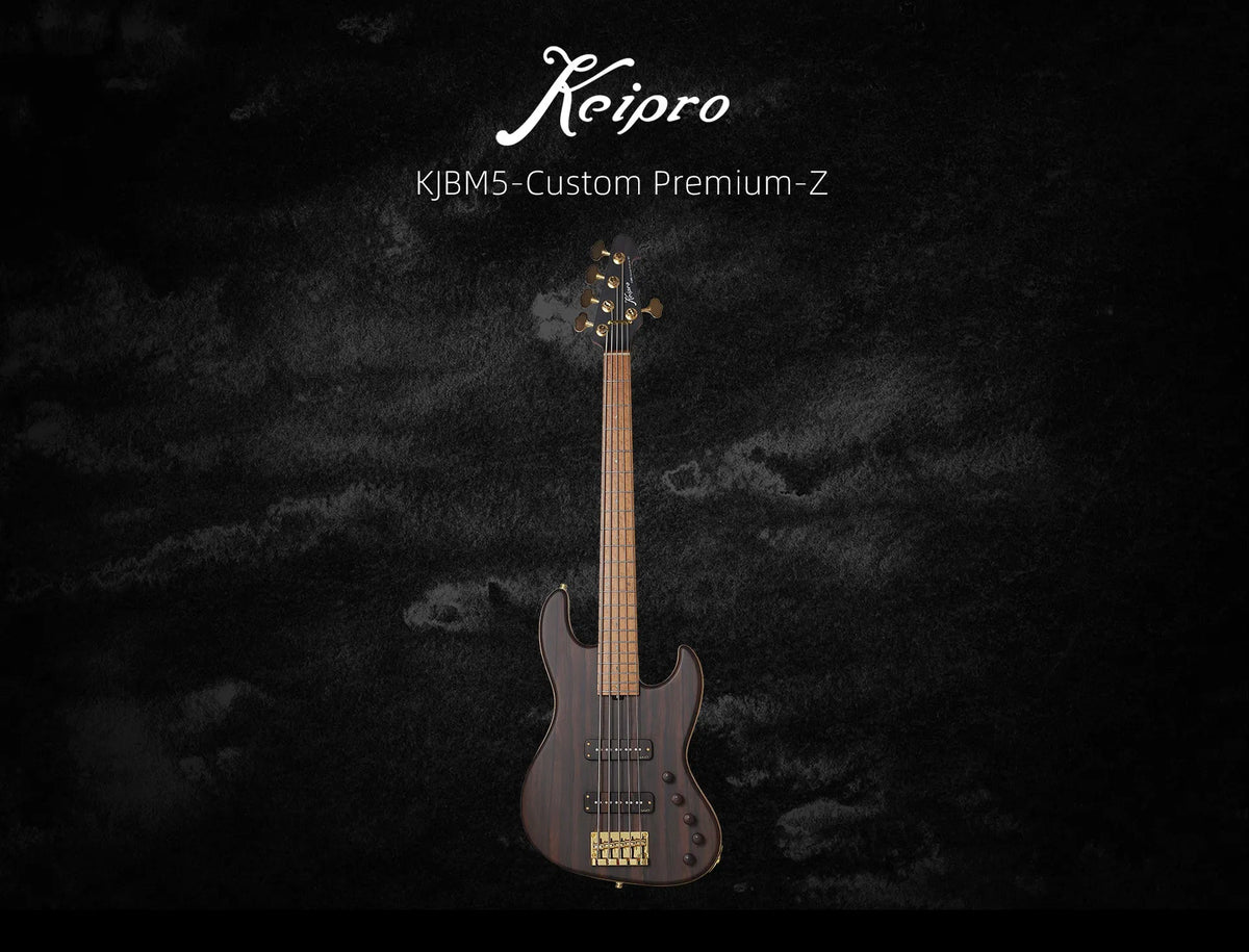 Keipro KJBM5-Custom Premium-Z Bass Guitar - Richards Guitars Of Stratford Upon Avon