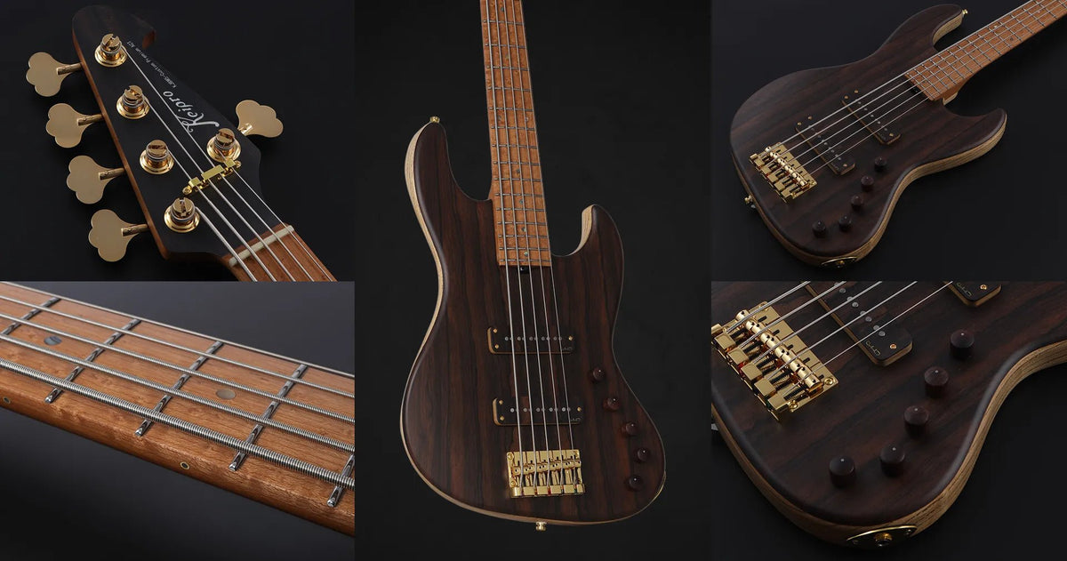 Keipro KJBM5-Custom Premium-Z Bass Guitar - Richards Guitars Of Stratford Upon Avon