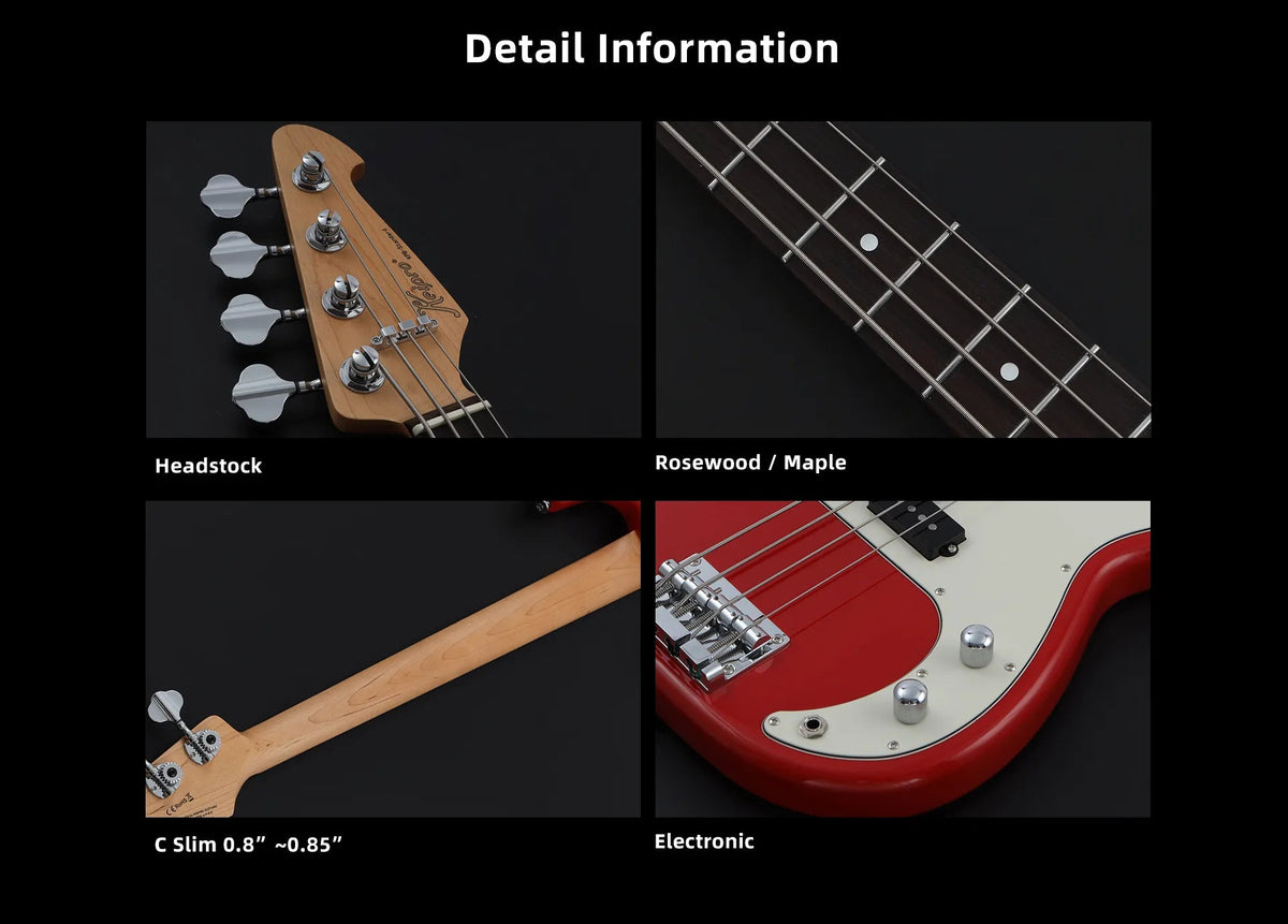 Keipro KPB-Standard-R 3TS Bass Guitar - Richards Guitars Of Stratford Upon Avon