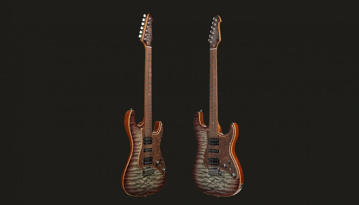 Keipro KS-Deluxe Pro Q-HBP Electric Guitar. Beauty & Versatility 101 - Richards Guitars Of Stratford Upon Avon