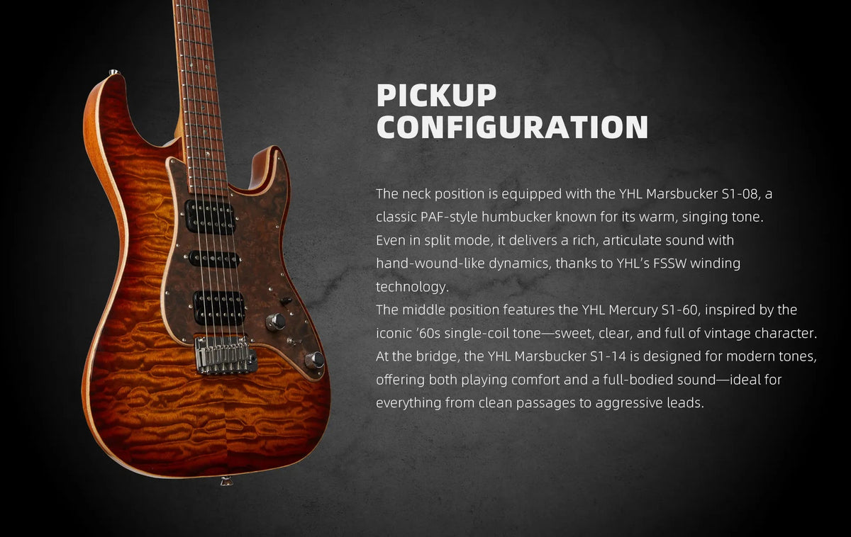 Keipro KS Deluxe Pro Q-HBS Electric Guitar - Richards Guitars Of Stratford Upon Avon