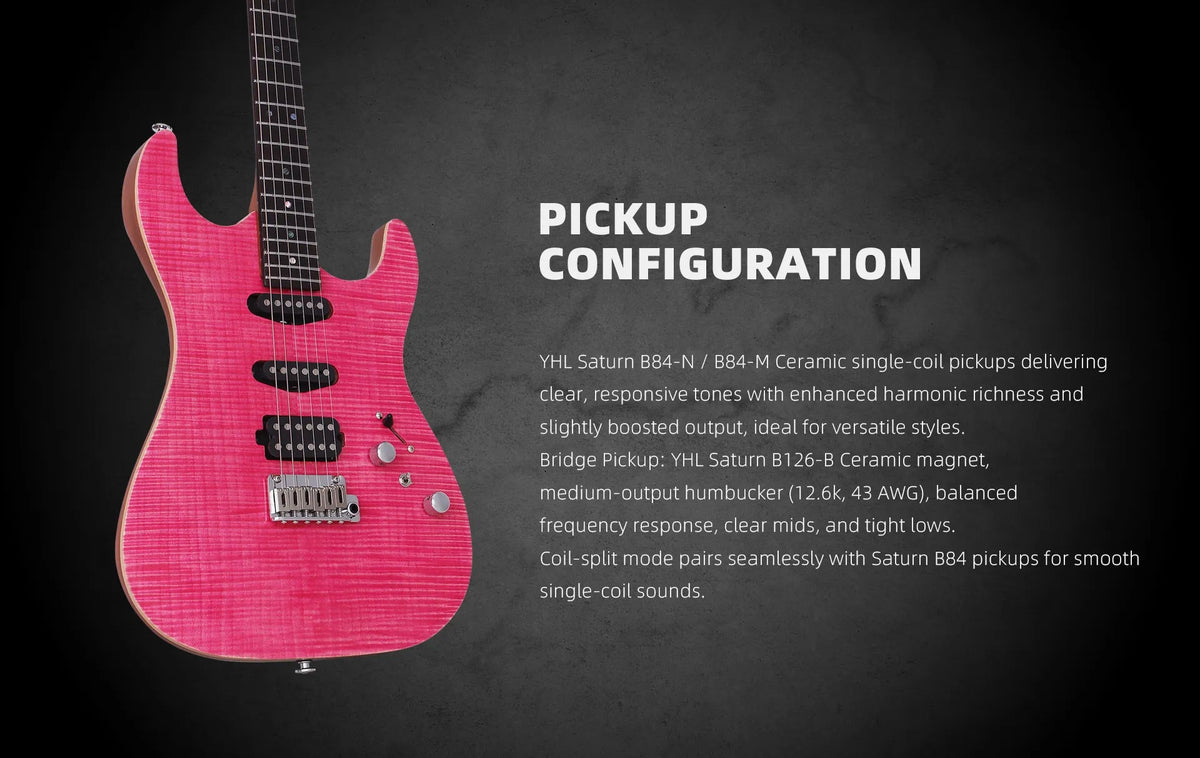 Keipro KS Deluxe Pro S.S.H-PK Electric Guitar - Richards Guitars Of Stratford Upon Avon