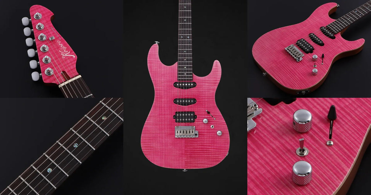 Keipro KS Deluxe Pro S.S.H-PK Electric Guitar - Richards Guitars Of Stratford Upon Avon