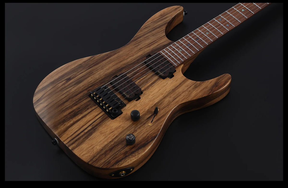 Keipro Modern Custom Black Limba H.H Electric Guitar - Richards Guitars Of Stratford Upon Avon