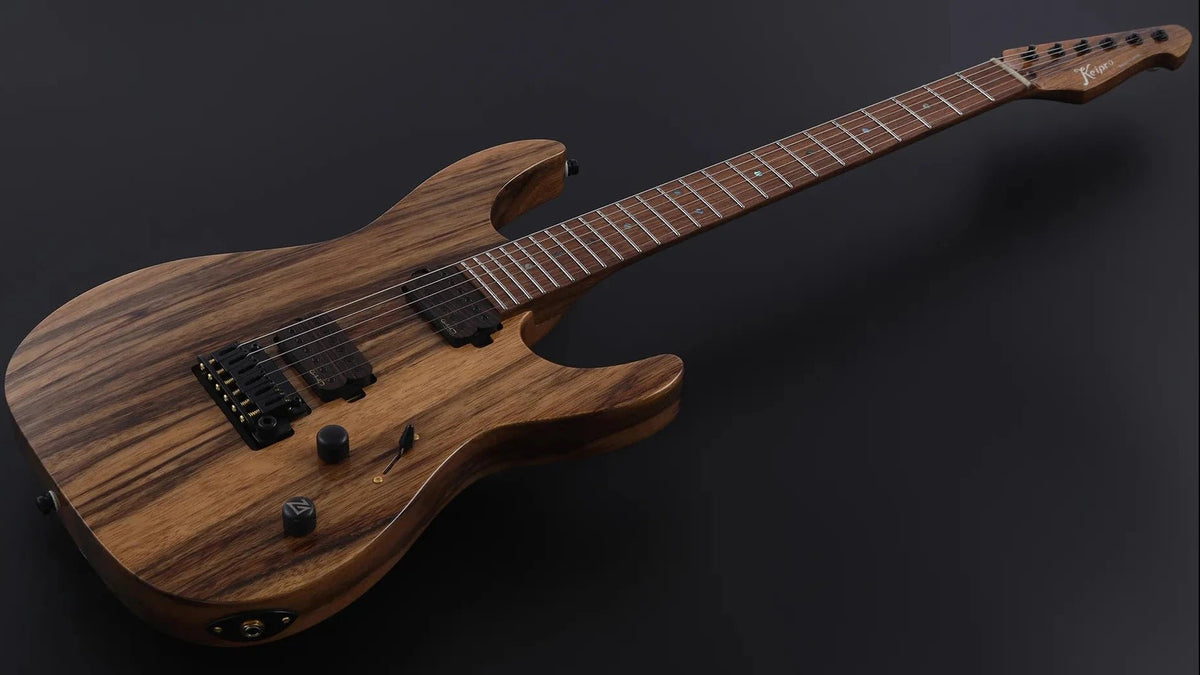 Keipro Modern Custom Black Limba H.H Electric Guitar - Richards Guitars Of Stratford Upon Avon