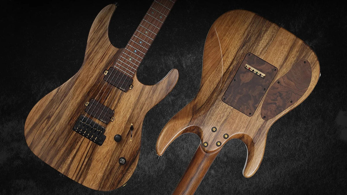 Keipro Modern Custom Black Limba H.H Electric Guitar - Richards Guitars Of Stratford Upon Avon