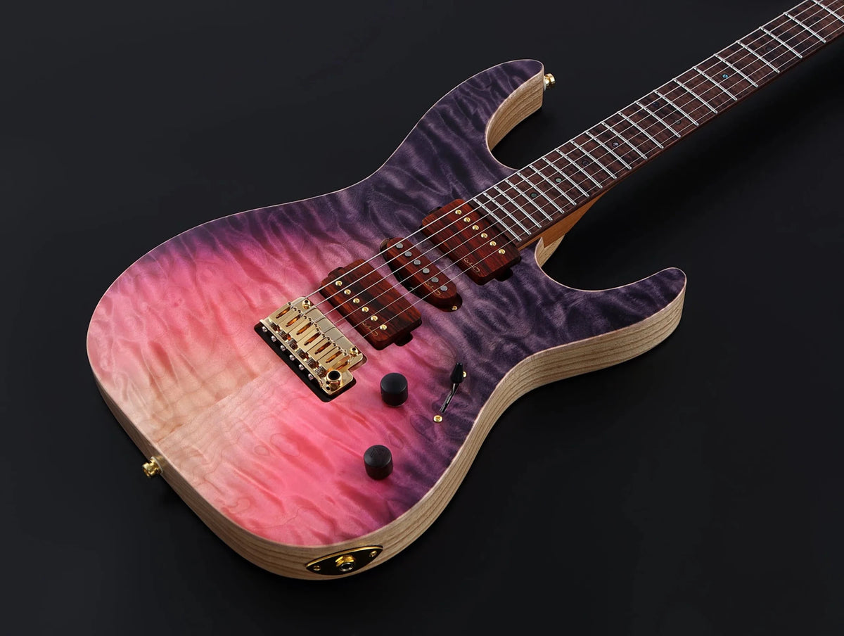 Keipro Modern Custom Premium Q-F H.S.H Electric Guitar - Richards Guitars Of Stratford Upon Avon