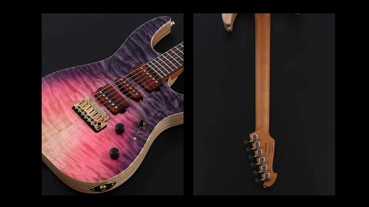 Keipro Modern Custom Premium Q-F H.S.H Electric Guitar - Richards Guitars Of Stratford Upon Avon