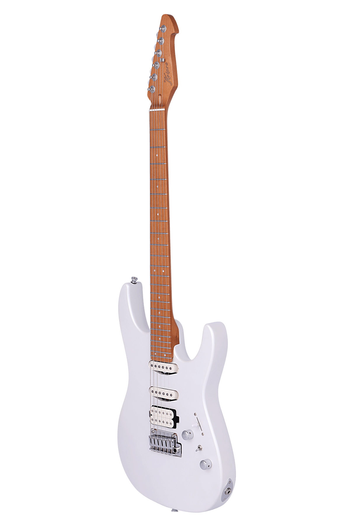 Keipro Modern White Electric Guitar - Richards Guitars Of Stratford Upon Avon