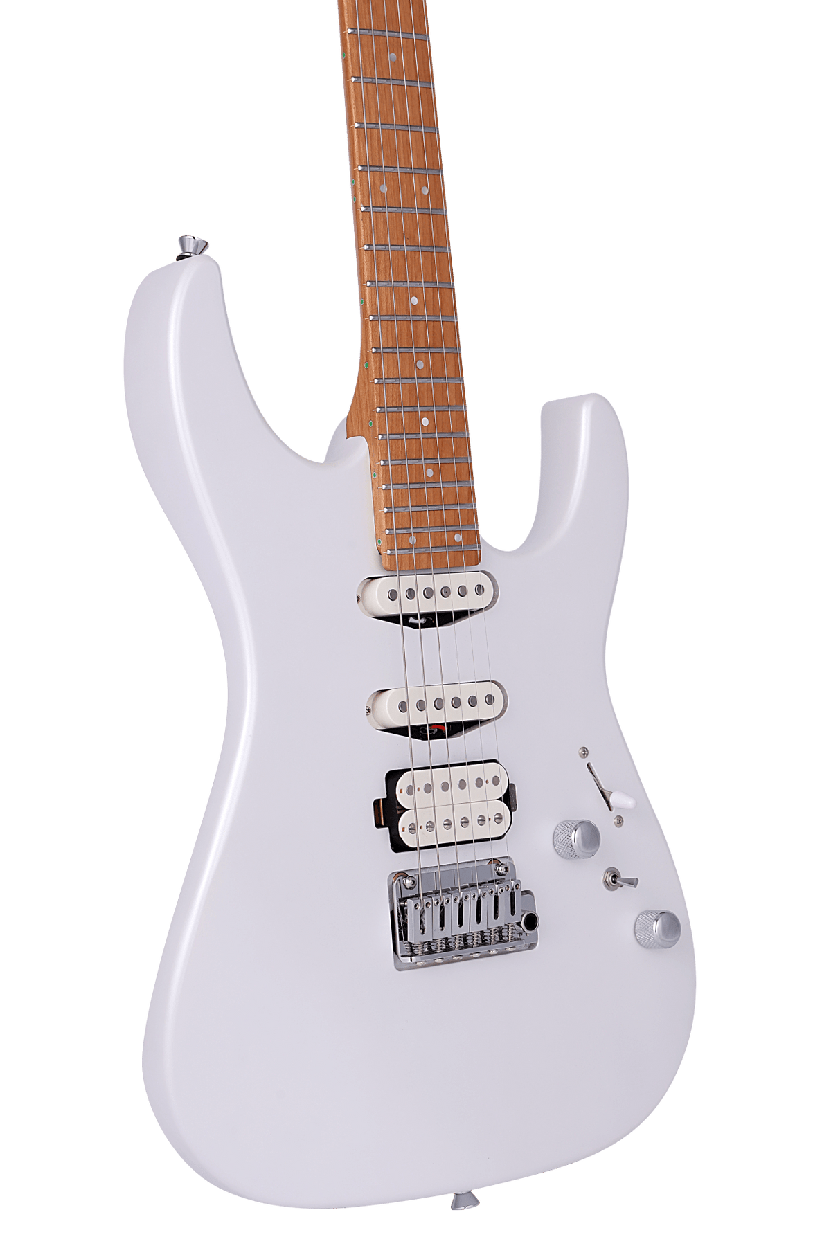 Keipro Modern White Electric Guitar - Richards Guitars Of Stratford Upon Avon