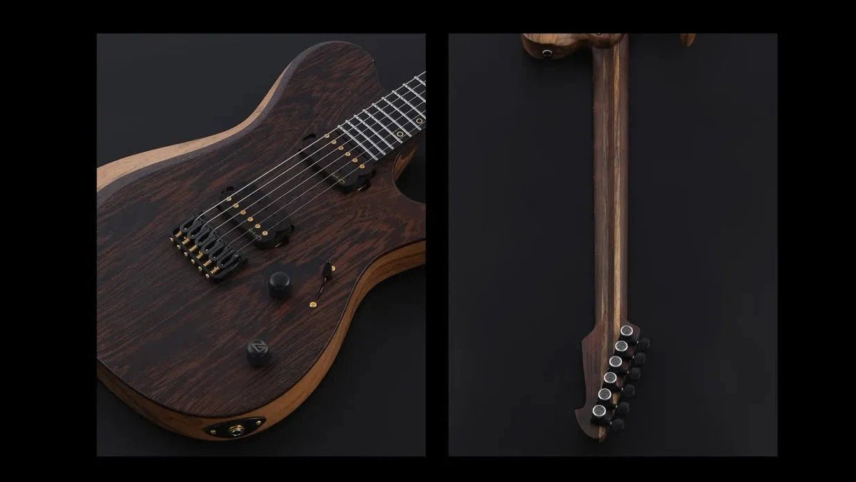 Keipro X-Metal T6 Black Limba H.H Electric Guitar - Richards Guitars Of Stratford Upon Avon