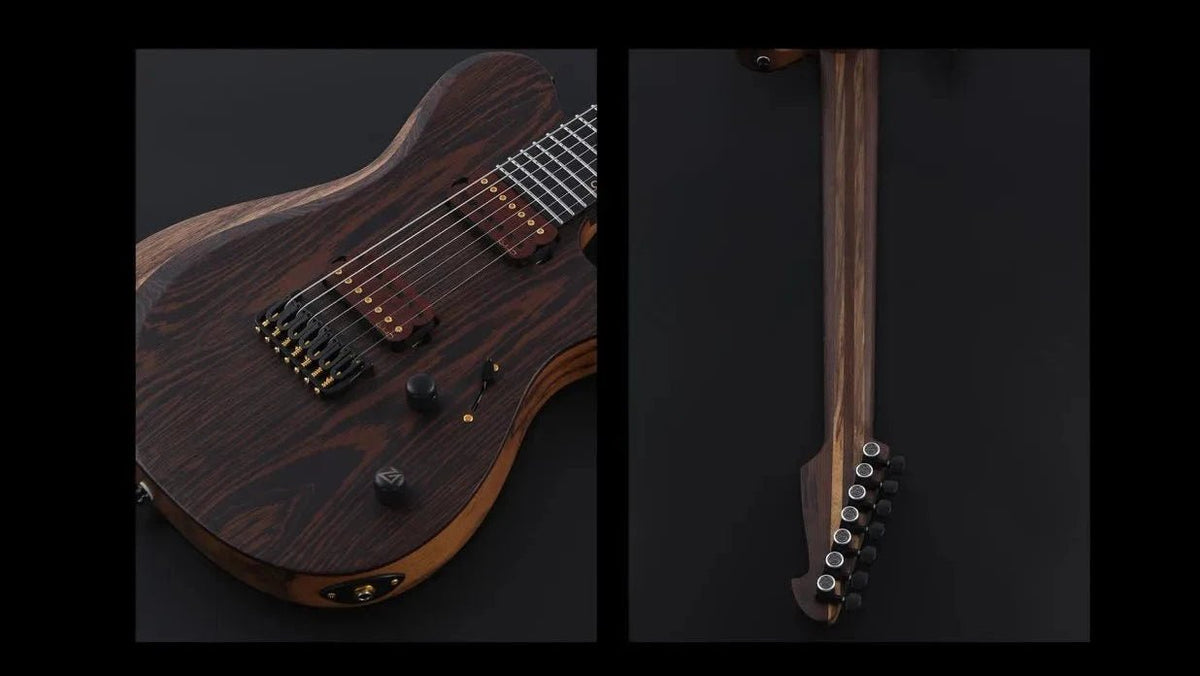 Keipro X-Metal T7 Black Limba H.H Electric Guitar - Richards Guitars Of Stratford Upon Avon