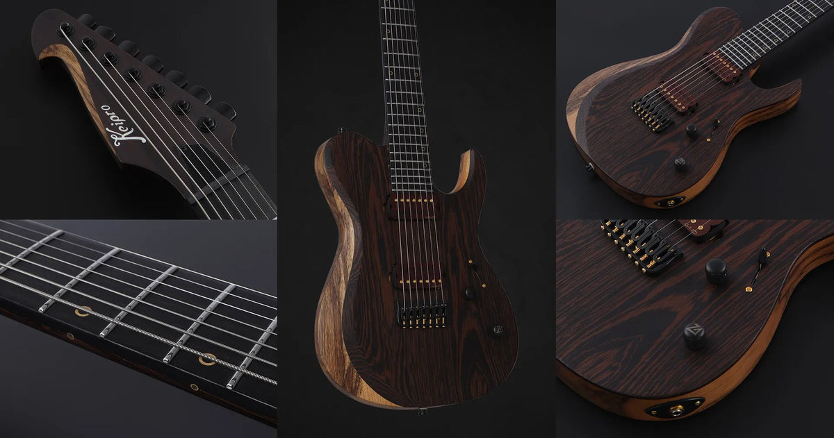 Keipro X-Metal T7 Black Limba H.H Electric Guitar - Richards Guitars Of Stratford Upon Avon