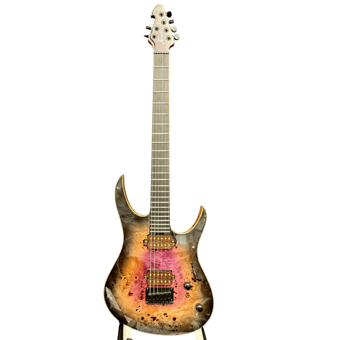 Keipro X-S6 PRO Black Limba B-E H.H Electric Guitar - Richards Guitars Of Stratford Upon Avon