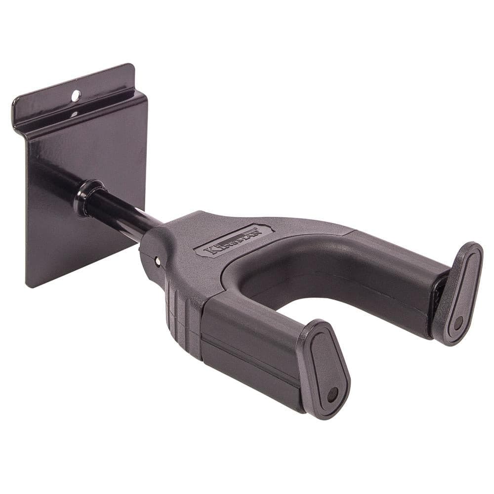 Kinsman Auto Lock Slatwall Guitar Hanger ~ Black ~ Short - Richards Guitars Of Stratford Upon Avon
