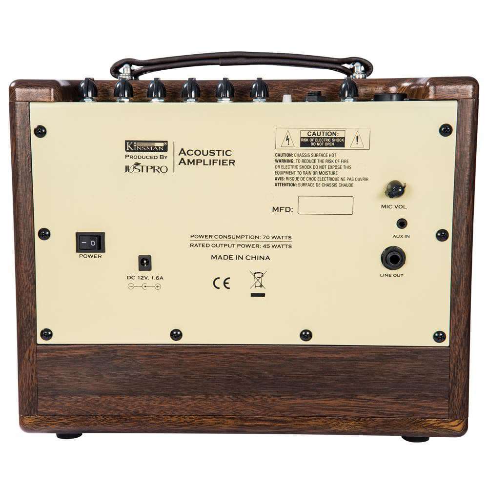 Kinsman KAA45 45w Acoustic Amp ~ Mains/Battery Power - Richards Guitars Of Stratford Upon Avon
