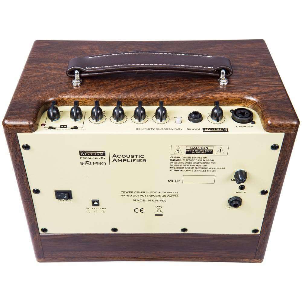 Kinsman KAA45 45w Acoustic Amp ~ Mains/Battery Power - Richards Guitars Of Stratford Upon Avon