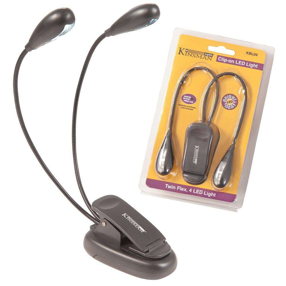 Kinsman Twin Flex 4 - LED Light – Black - Richards Guitars Of Stratford Upon Avon