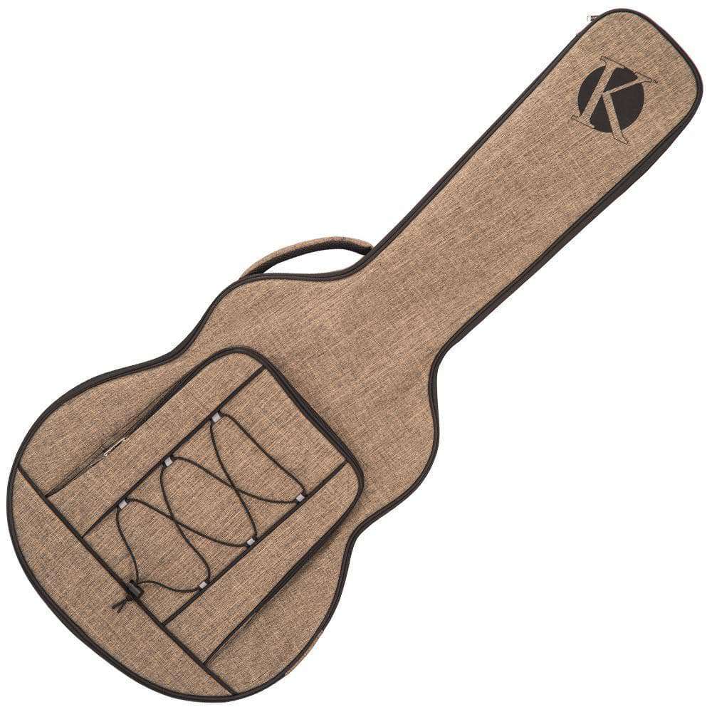 Kinsman Ultima™ Hardshell Jumbo Guitar Bag ~ Brown - Richards Guitars Of Stratford Upon Avon