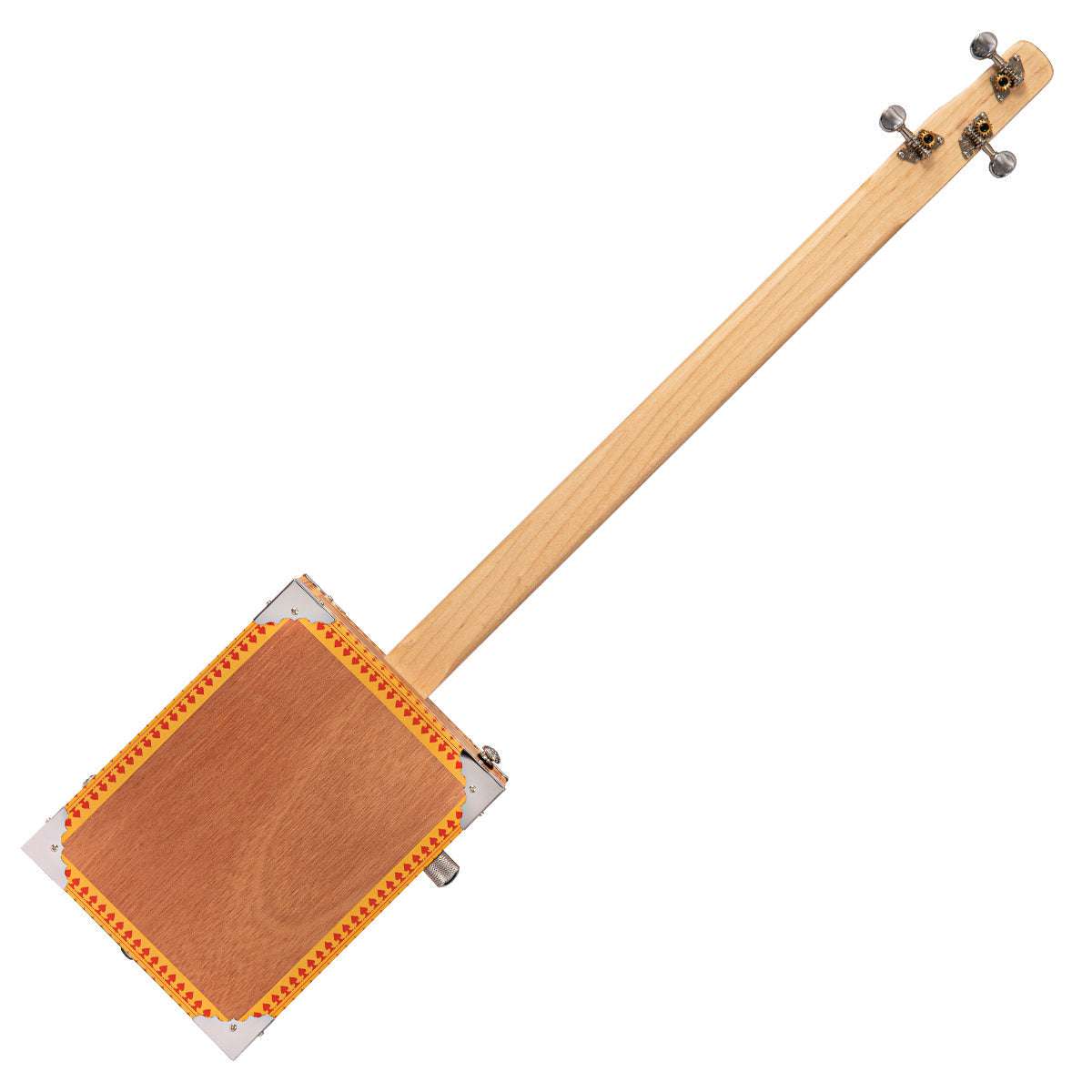 Lace Cigar Box Electric Guitar ~ 3 String ~ Big Wolf - Richards Guitars Of Stratford Upon Avon