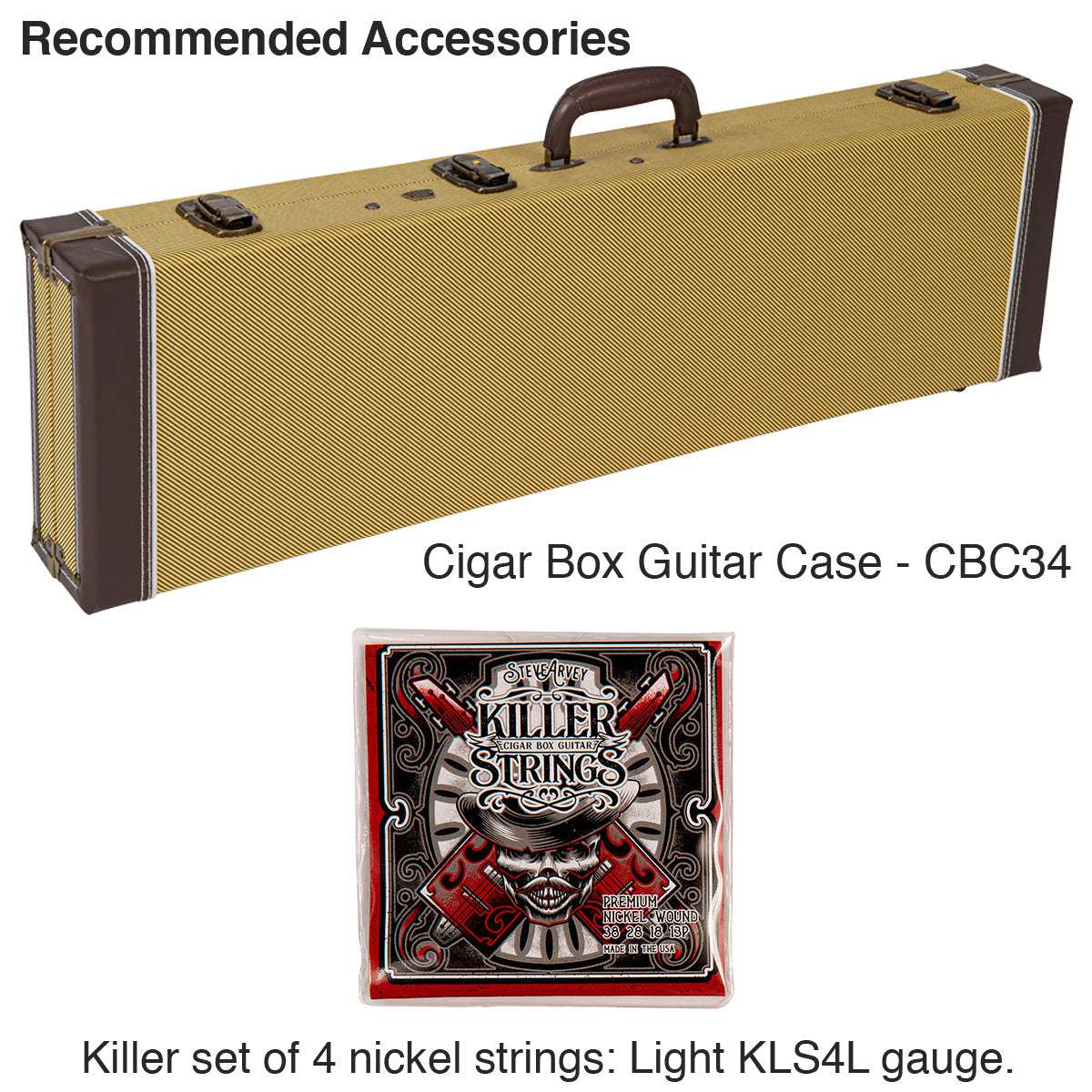 Lace Cigar Box Electric Guitar ~ 4 String ~ Grizzly Bear - Richards Guitars Of Stratford Upon Avon