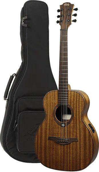 LAG Escapade L - KAE Left Handed KHAYA ELECTRO Acoustic Travel Guitar - Richards Guitars Of Stratford Upon Avon