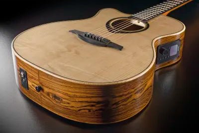 LAG HyVibe 30 H2 - Auditorium Cutaway Electro Acoustic Guitar Left Handed - Richards Guitars Of Stratford Upon Avon