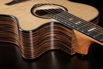 LAG HyVibe 50 H2 - Grand Auditorium Cutaway Electro Acoustic Smart Guitar - Richards Guitars Of Stratford Upon Avon